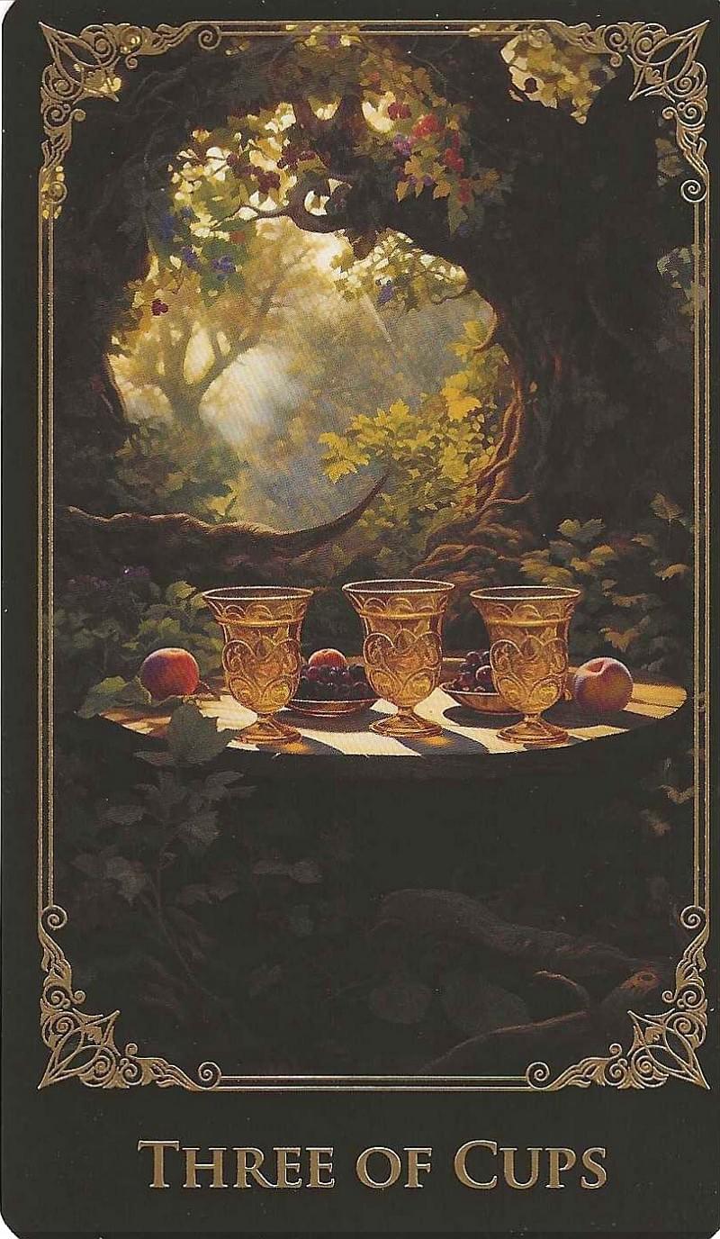 3 of Cups- The Baroque Tarot 3 of Cups- The Baroque Tarot