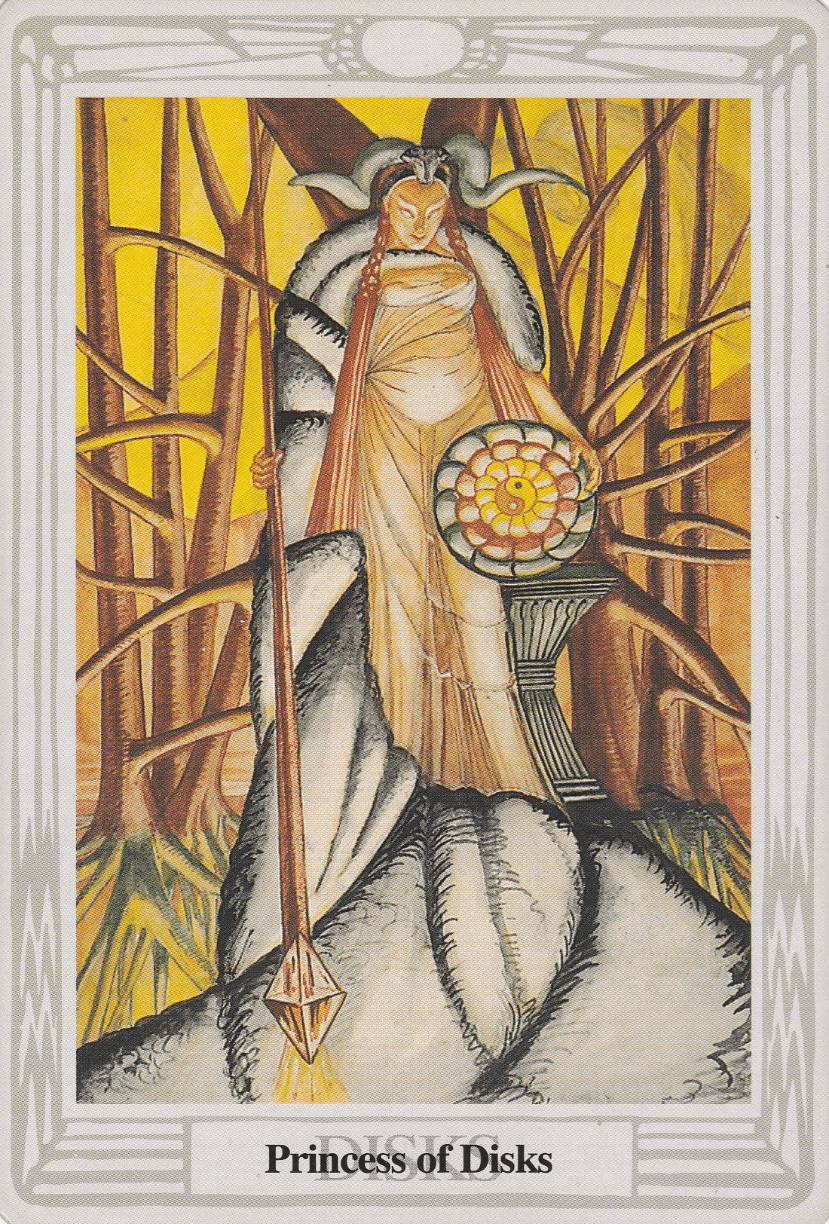 Princess of Disks- Thoth Tarot Princess of Disks- Thoth Tarot