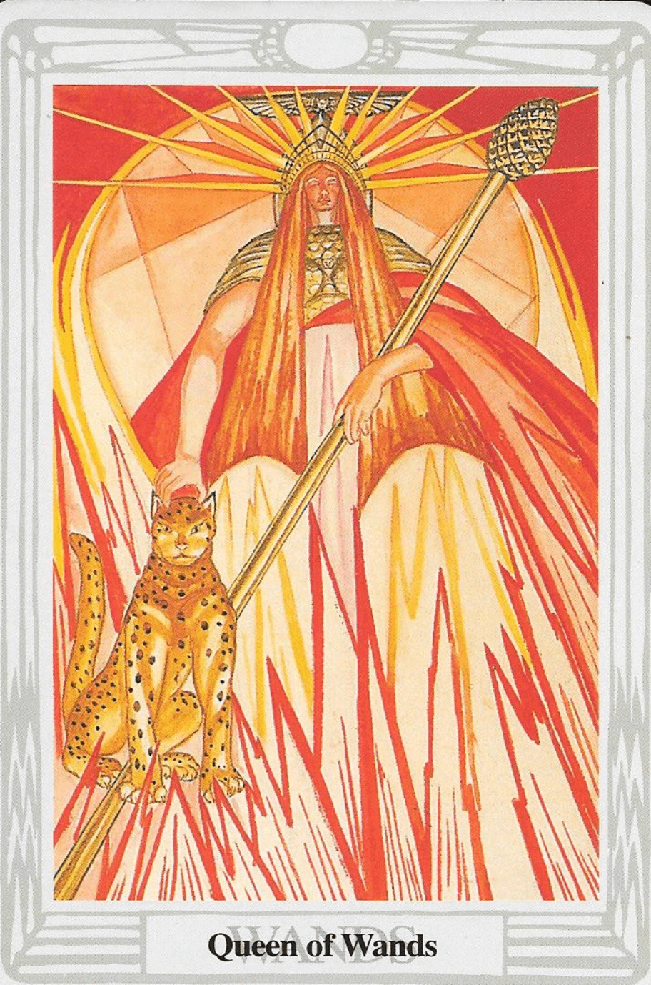 Queen of Wands-Thoth Tarot Queen of Wands-Thoth Tarot
