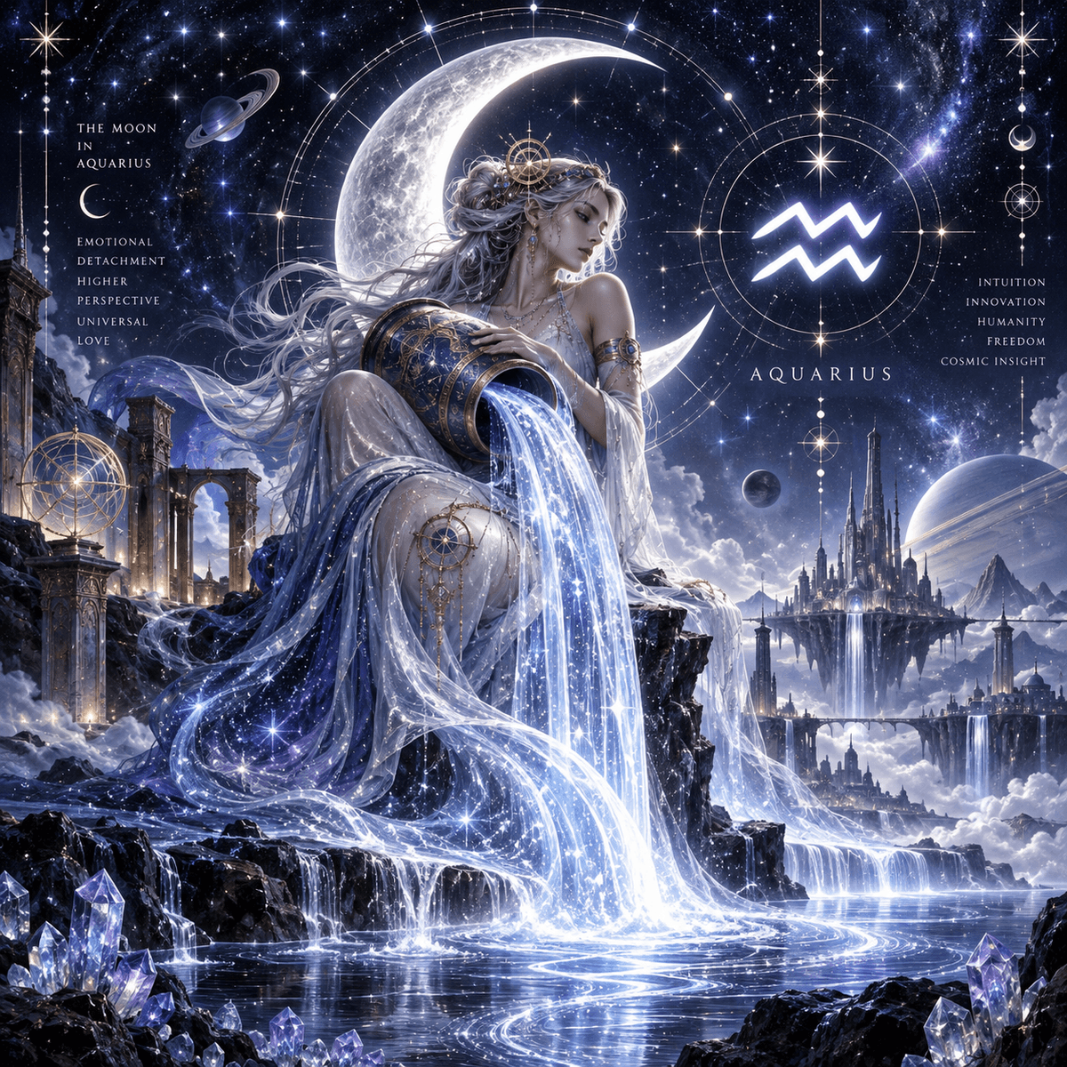 moon in Aquarius imagery moon in Aquarius imagery