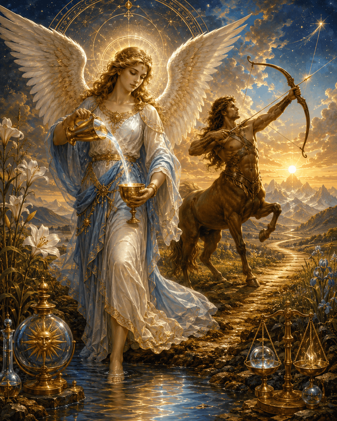 Temperance and Sagittarius imagery Temperance and Sagittarius imagery