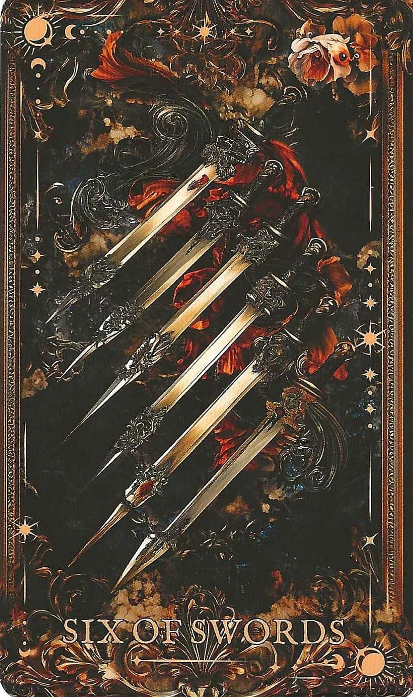 six of swords-Arcane Tarot six of swords-Arcane Tarot