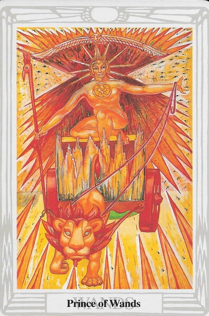 Prince of Wands- Thoth Tarot Prince of Wands- Thoth Tarot