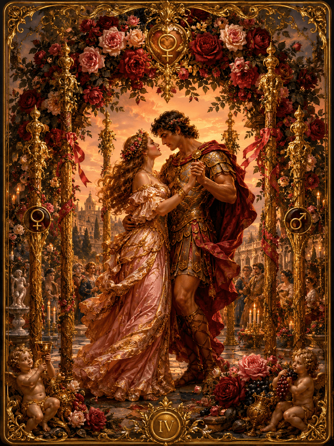 The dance of Venus and Mars The dance of Venus and Mars