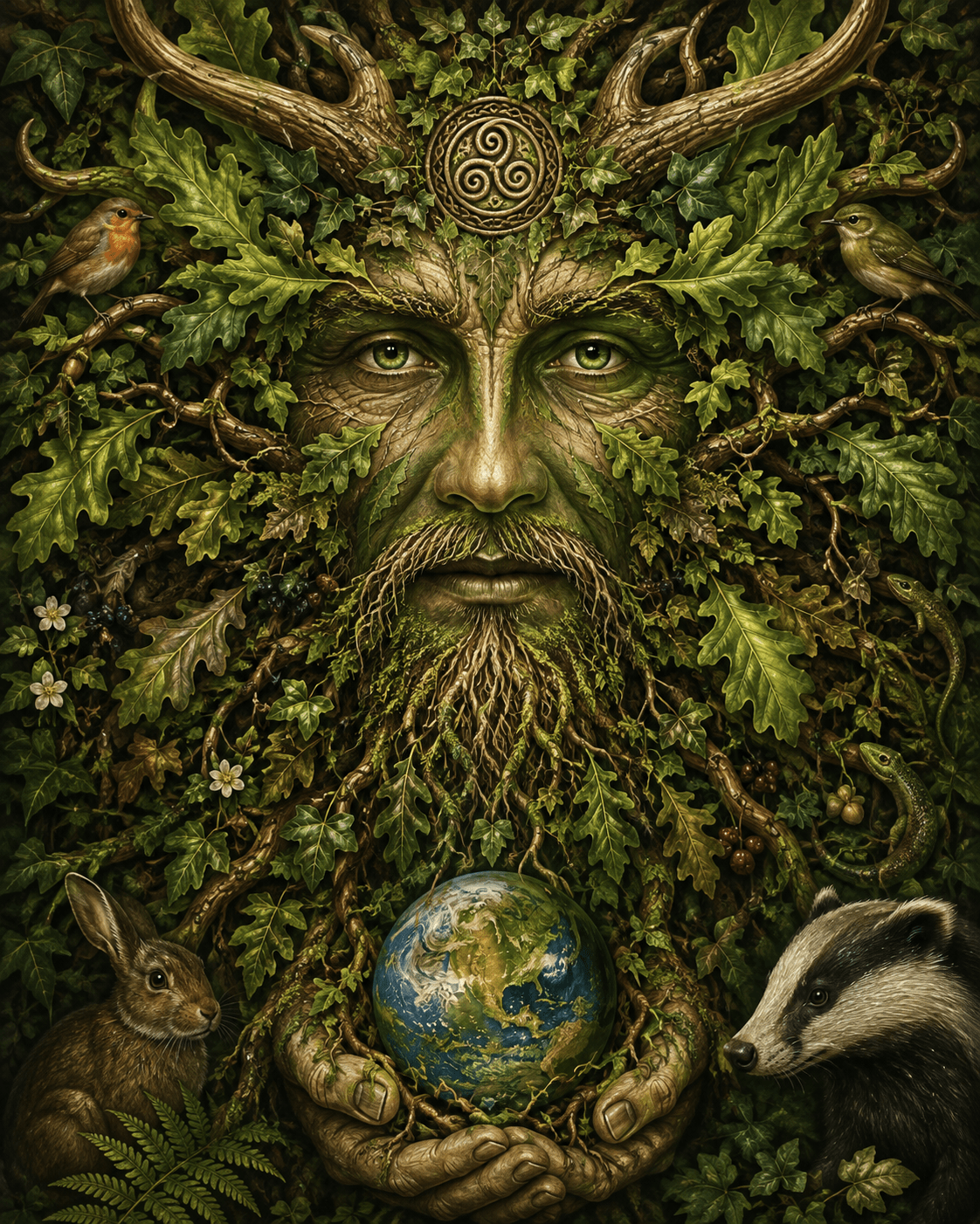 The Green Man of the Druids-imagery The Green Man of the Druids-imagery