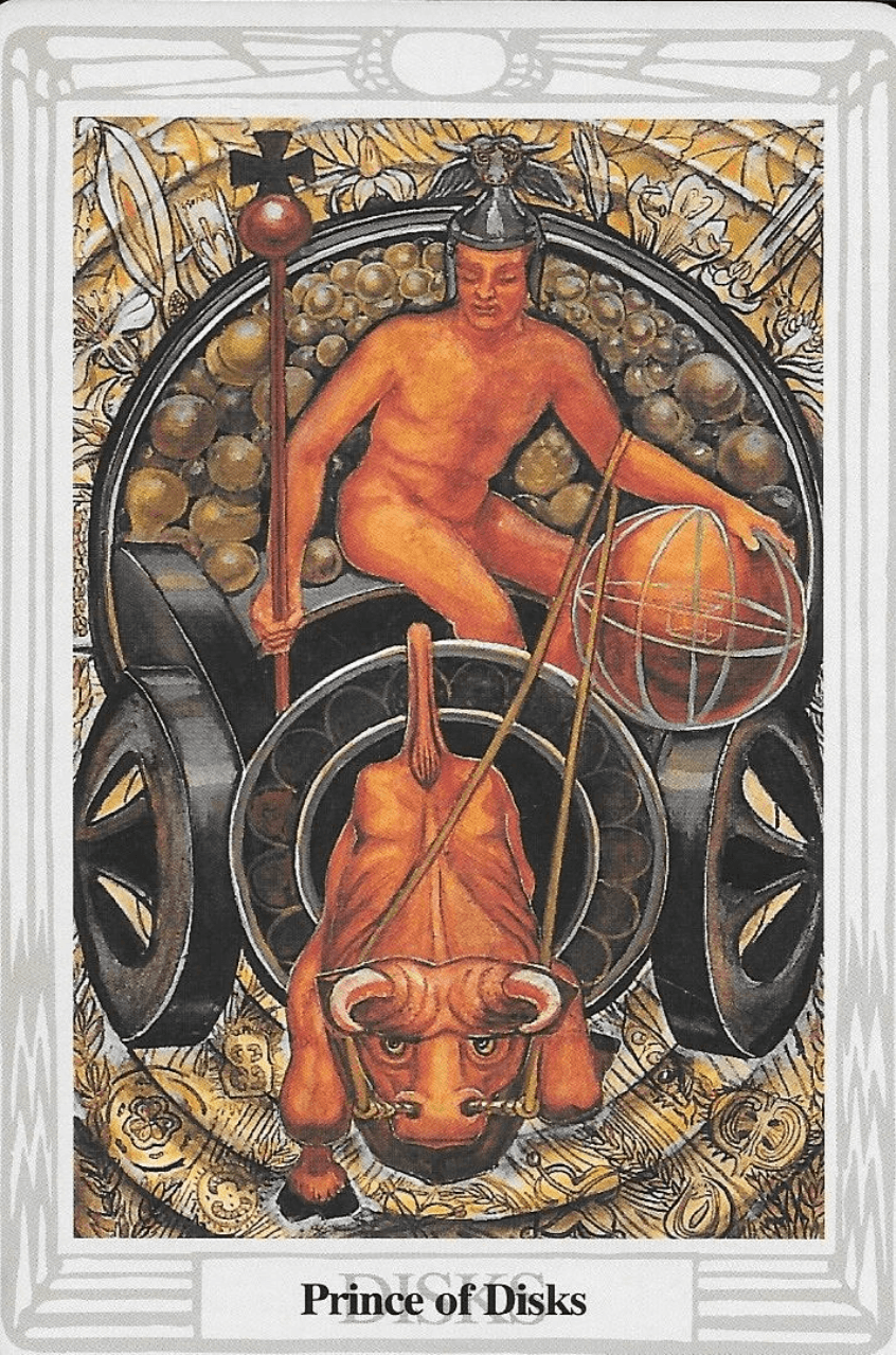 Prince of Disks-Thoth Tarot Prince of Disks-Thoth Tarot