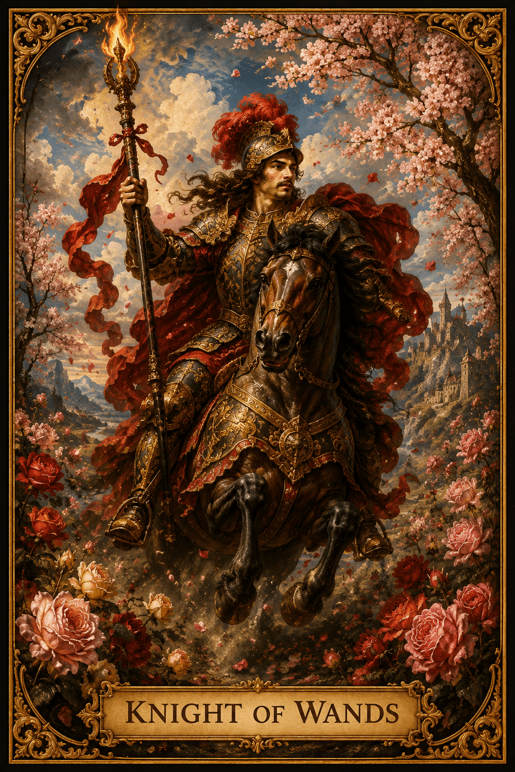 Knight of Wands imagery Knight of Wands imagery
