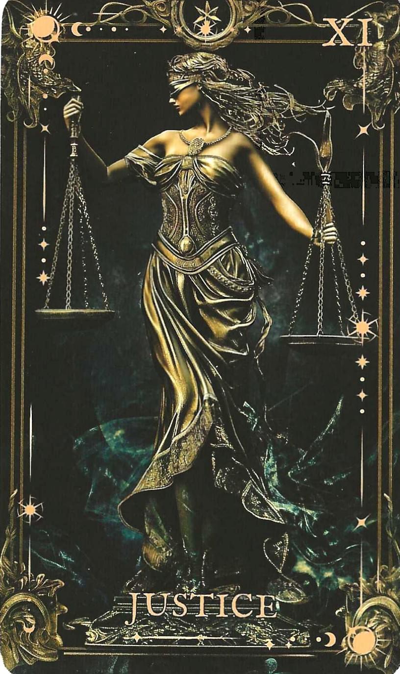 The Arcane Tarot - Key 11-Justice-Shekinah symbology The Arcane Tarot - Key 11-Justice-Shekinah symbology