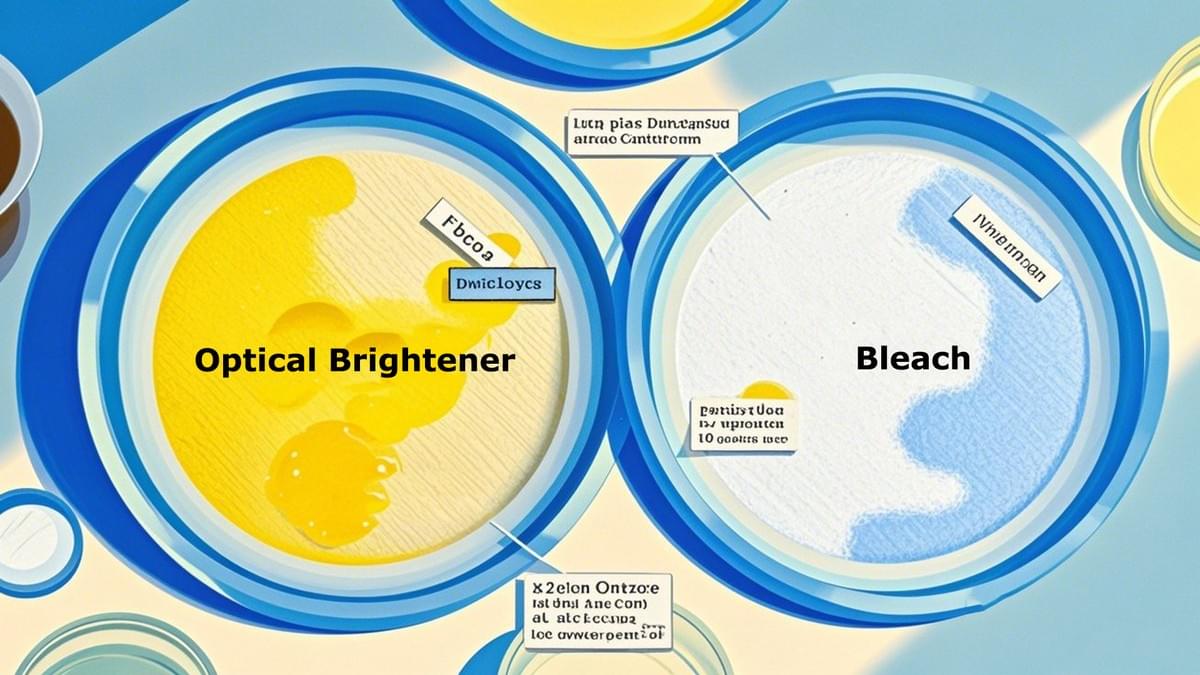 Optical brightener and bleach Optical brightener and bleach