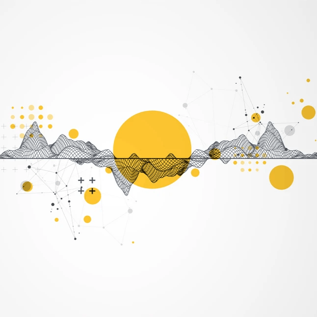 Symbolizing sustainable futures, image shows an abstract, line-drawn landscape shows mountains and depressions above and below a horizon line. a large yellow circle sits at the horizontal and vertical center. additional smaller yellow circles, as well as black and grey plus signs and connected lines, scatter the landscape. Symbolizing sustainable futures, image shows an abstract, line-drawn landscape shows mountains and depressions above and below a horizon line. a large yellow circle sits at the horizontal and vertical center. additional smaller yellow circles, as well as black and grey plus signs and connected lines, scatter the landscape.