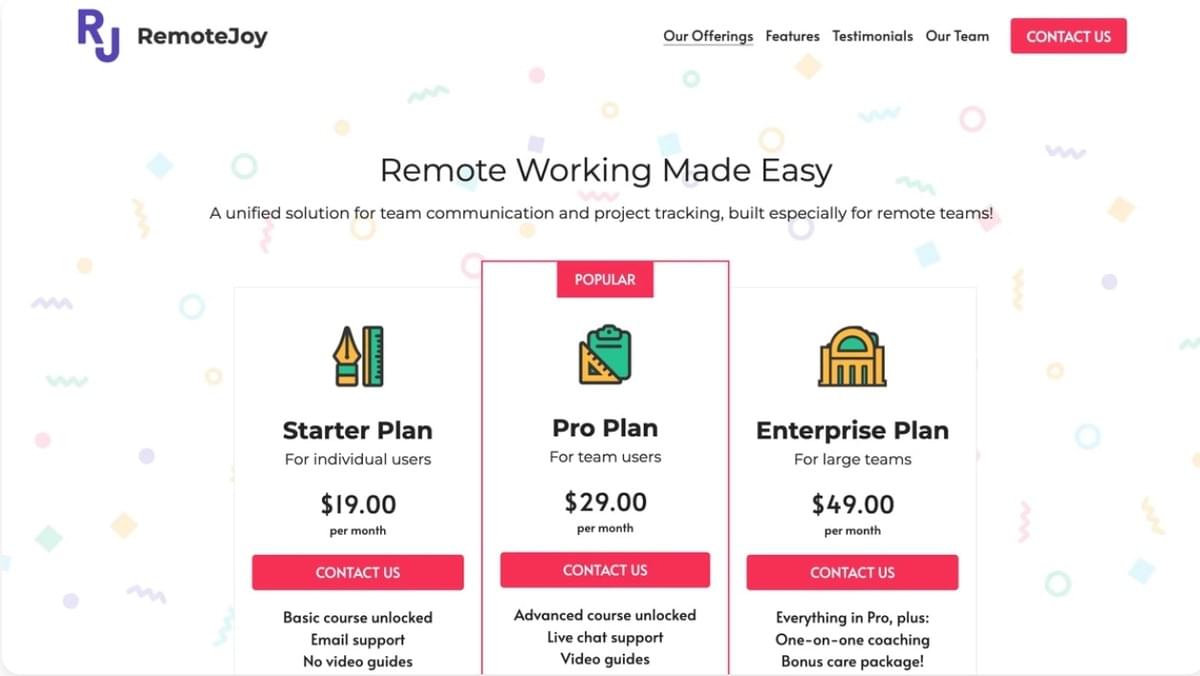 Modelo Remote Joy - Alojamento de Sites Gratuito com Strikingly Modelo Remote Joy - Alojamento de Sites Gratuito com Strikingly
