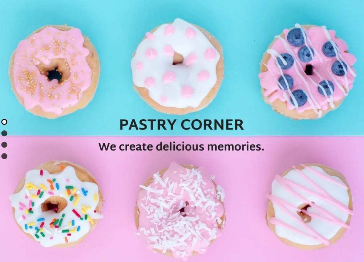 Pastry Corner Sjabloon van Strikingly Pastry Corner Sjabloon van Strikingly