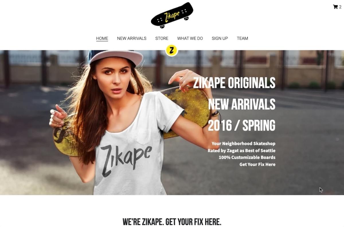 Zikape Template van Strikingly Zikape Template van Strikingly
