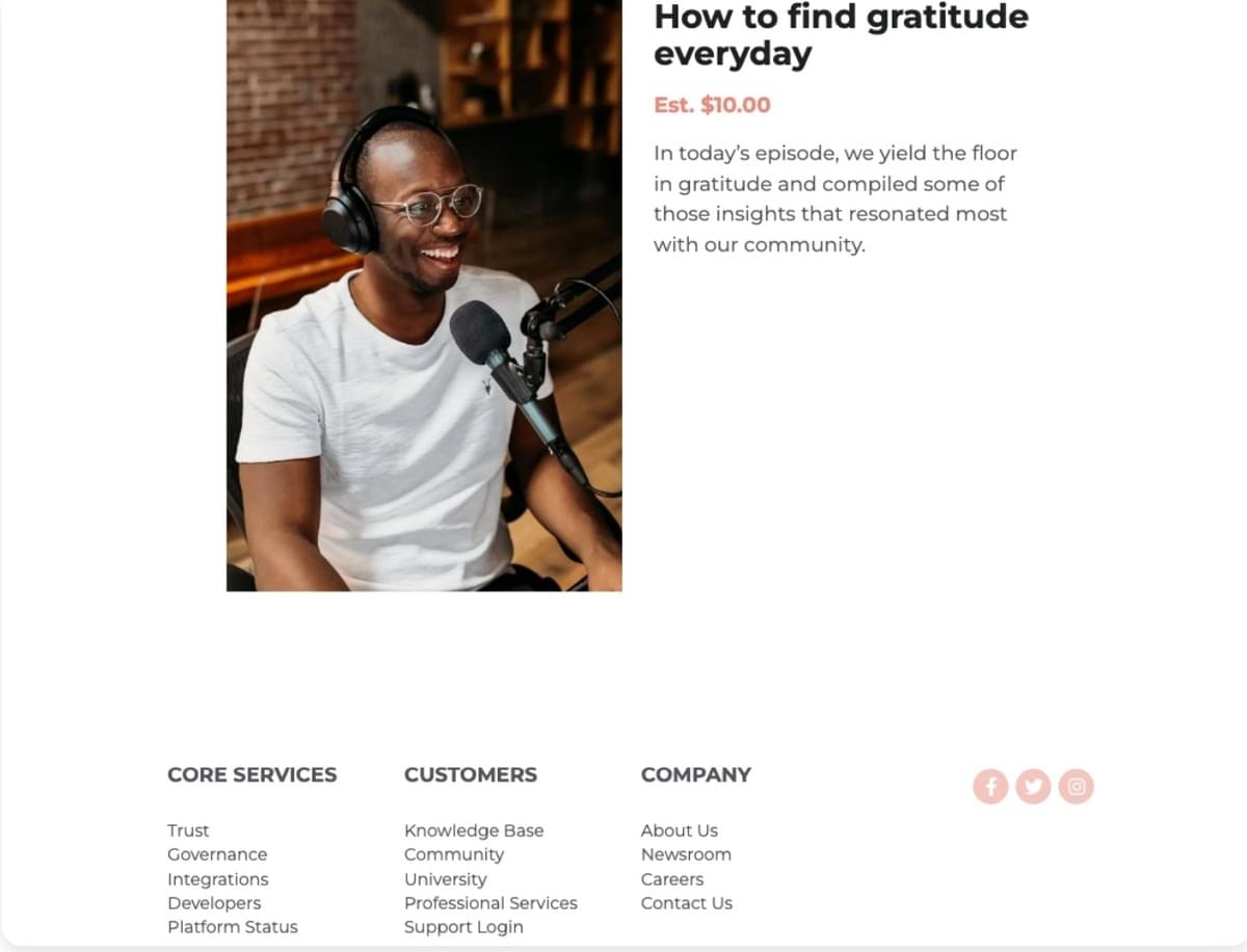 Podcast "Cria a tua vida" da Strikingly Podcast "Cria a tua vida" da Strikingly