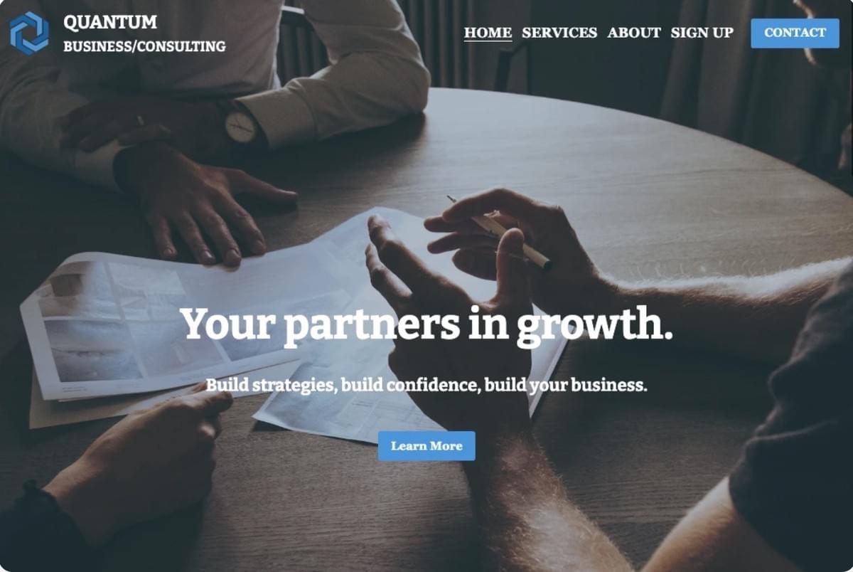 Quantum Template van Strikingly Quantum Template van Strikingly