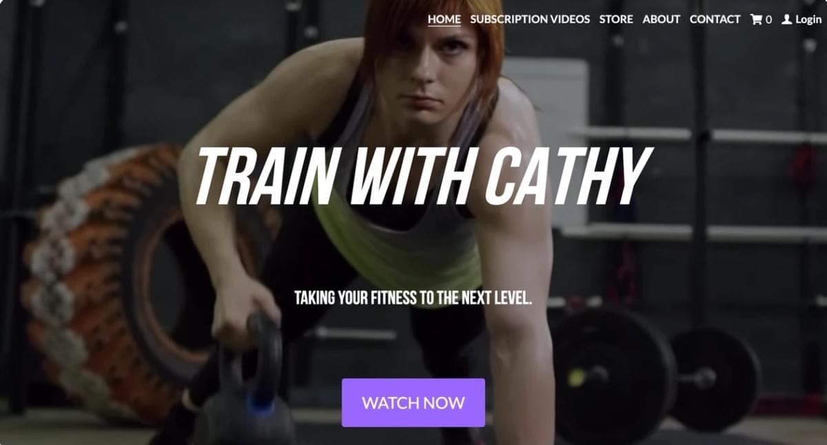 Modelo de site para os membros do programa "Treinar com a Cathy" Modelo de site para os membros do programa "Treinar com a Cathy"