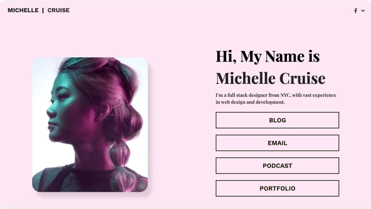 Michelle Cruise Sjabloon van Strikingly Michelle Cruise Sjabloon van Strikingly