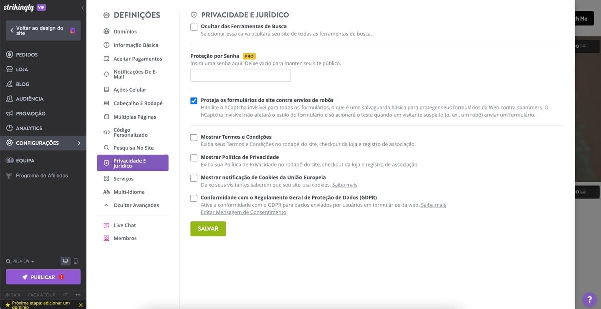 Política de Privacidade Facilitada com Strikingly: Um Guia Passo a Passo para 2024 Política de Privacidade Facilitada com Strikingly: Um Guia Passo a Passo para 2024