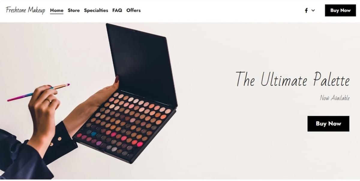 Freshtone Makeup Sjabloon van Strikingly Freshtone Makeup Sjabloon van Strikingly