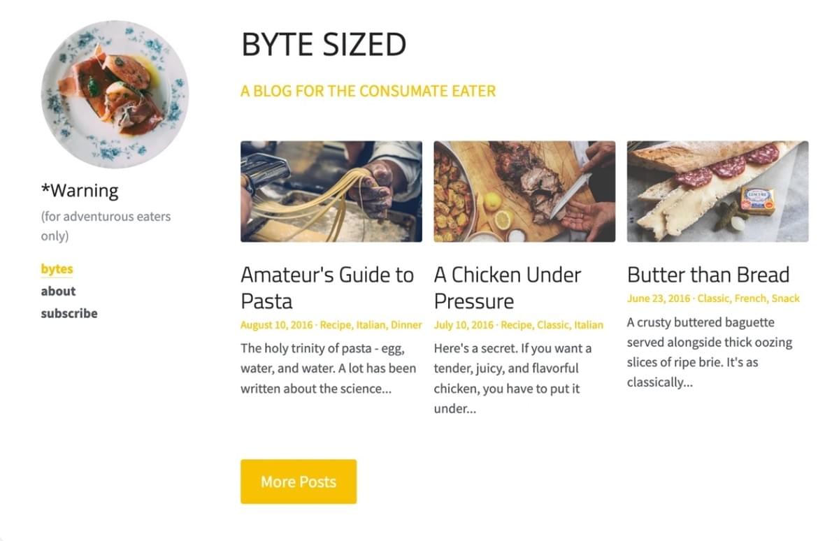 Byte Sized Template van Strikingly Byte Sized Template van Strikingly