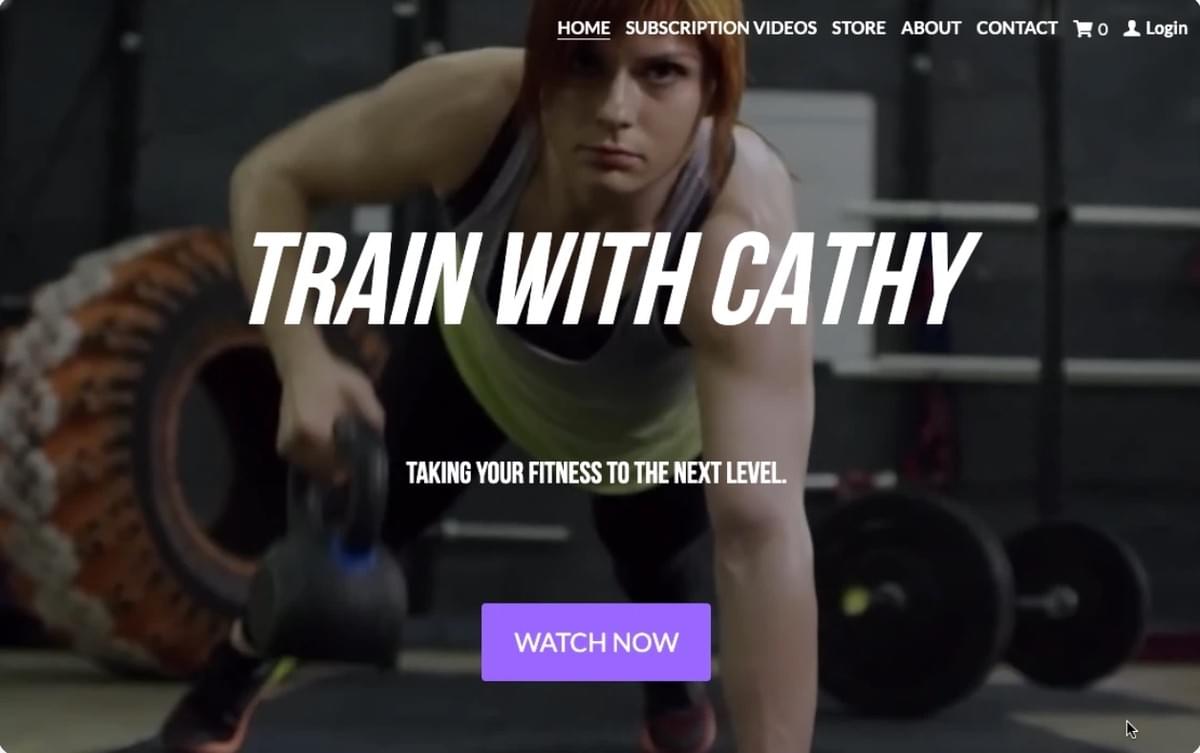 Train met Cathy Template van Strikingly Train met Cathy Template van Strikingly