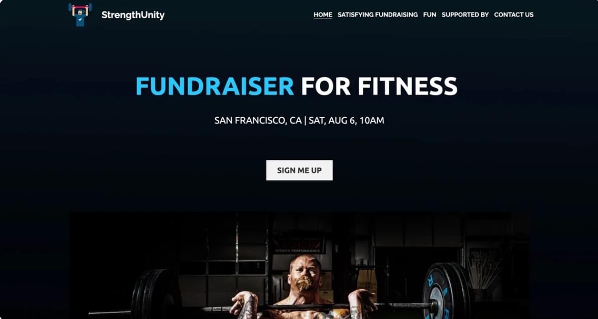 StrengthUnity NonProfit Websitetemplate van Strikingly StrengthUnity NonProfit Websitetemplate van Strikingly