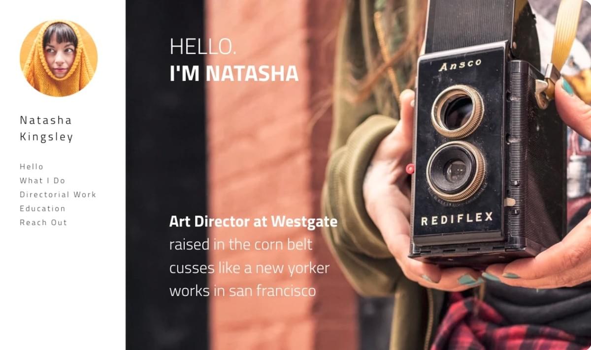 Natasha Kingsley Sjabloon van Strikingly Natasha Kingsley Sjabloon van Strikingly