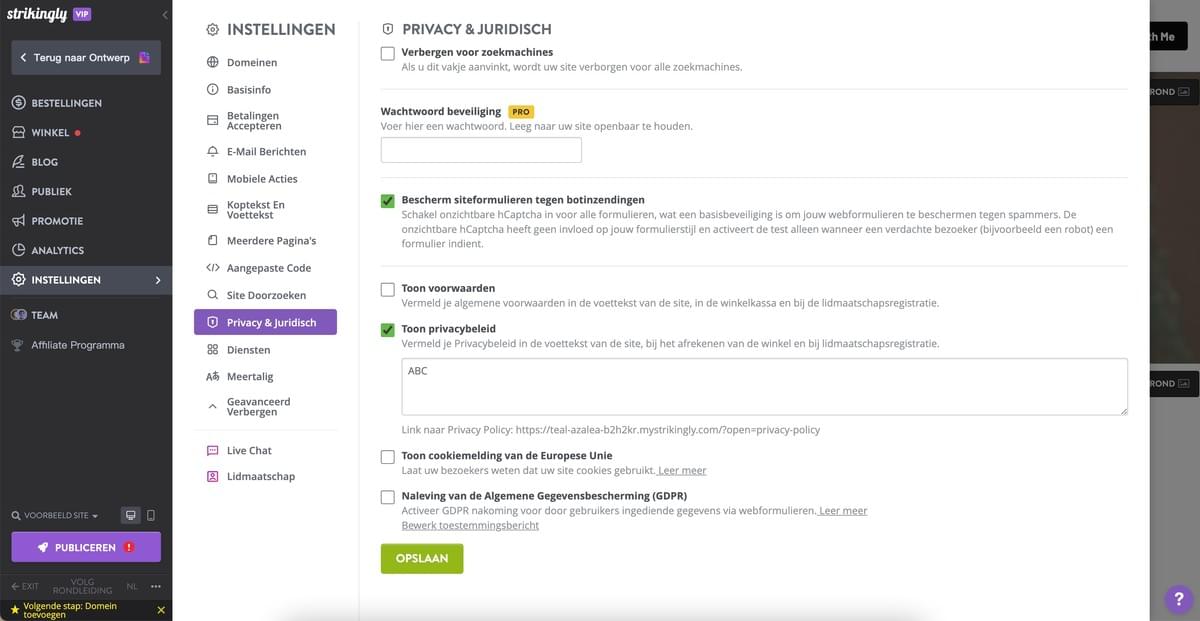 Privacybeleid eenvoudig gemaakt met Strikingly: Een stapsgewijze handleiding voor 2024 Privacybeleid eenvoudig gemaakt met Strikingly: Een stapsgewijze handleiding voor 2024