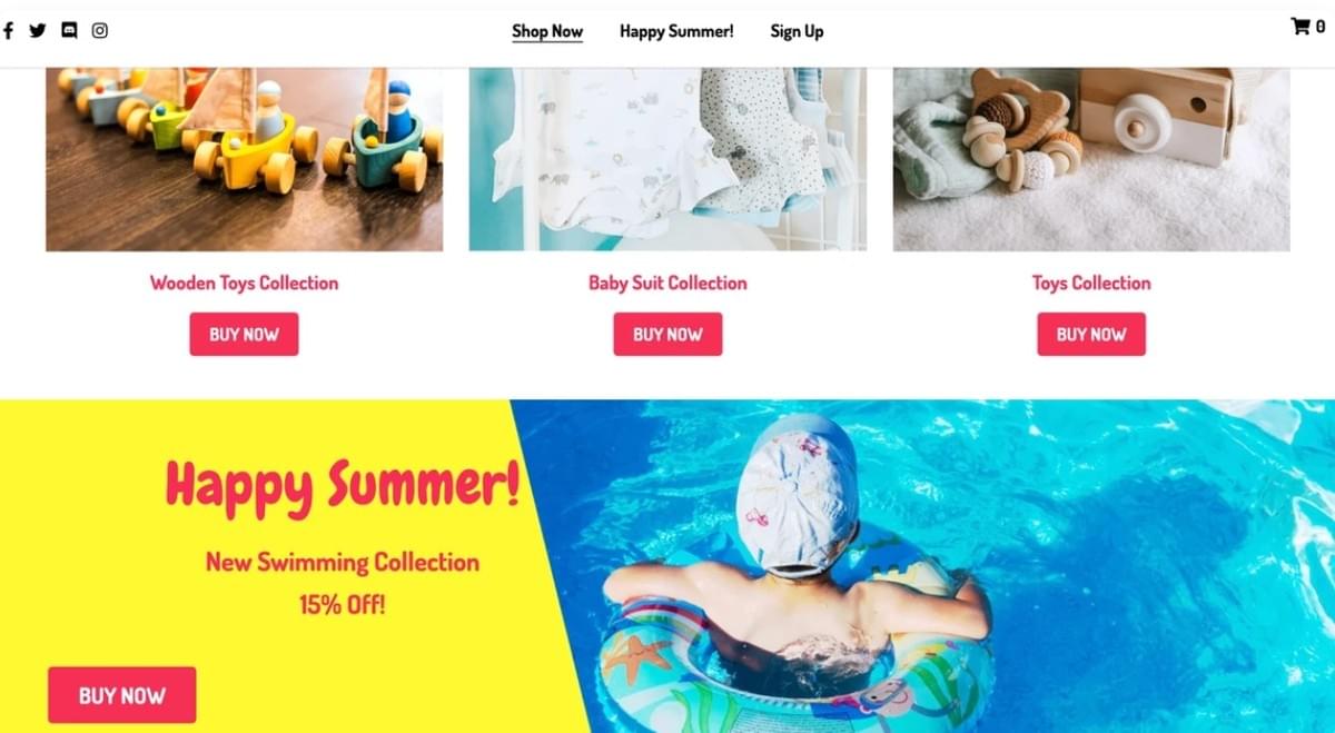 Template de Loja Online da Strikingly Template de Loja Online da Strikingly