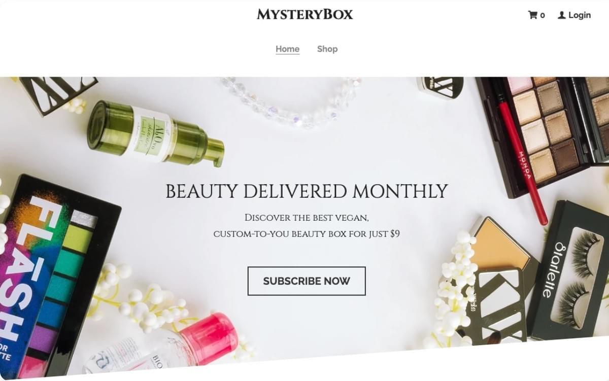 Mystery Box Online-Store-Vorlage von Strikingly Mystery Box Online-Store-Vorlage von Strikingly