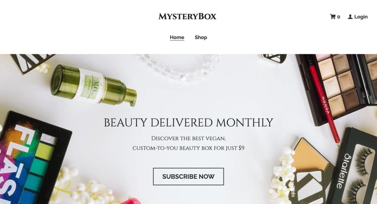 Modelo de Site Multi-Páginas Mystery Box da Strikingly Modelo de Site Multi-Páginas Mystery Box da Strikingly