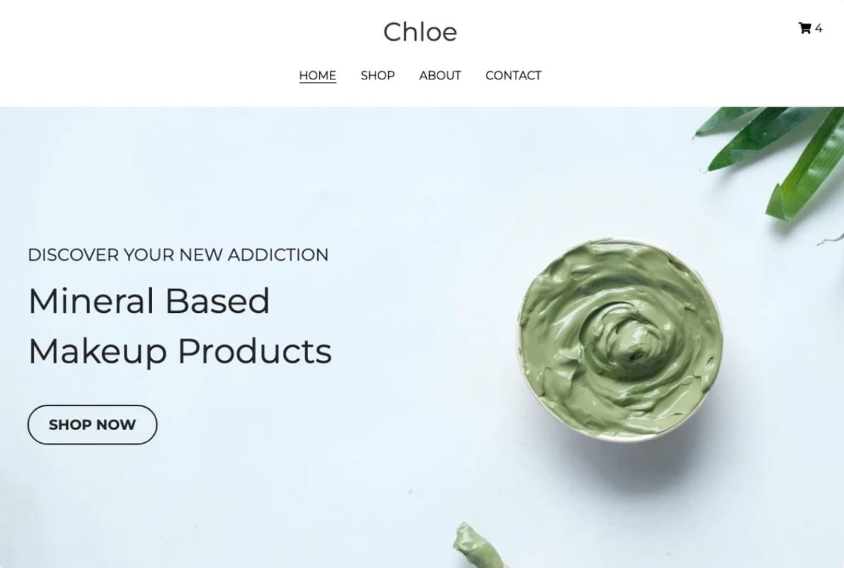 Chloe Sjabloon van Strikingly Chloe Sjabloon van Strikingly