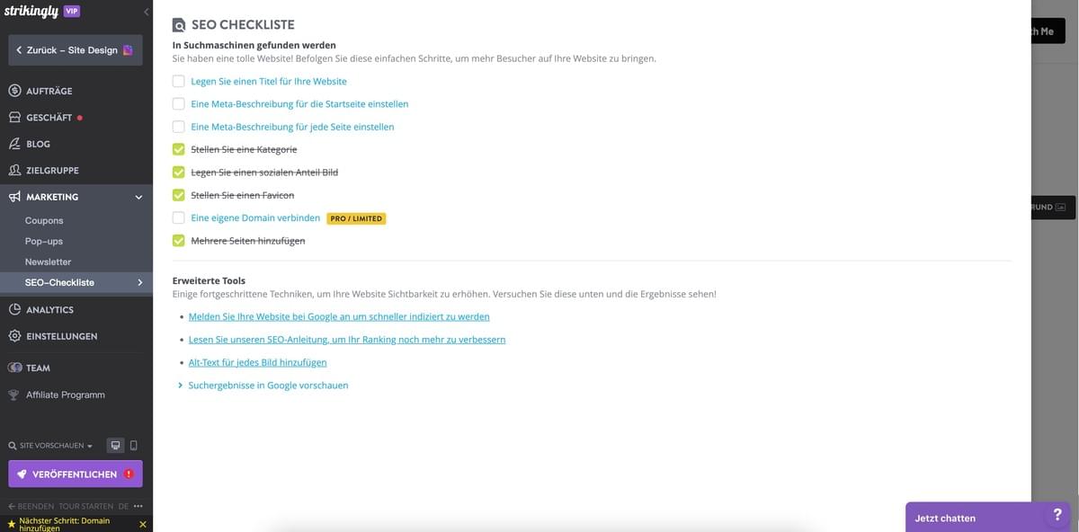 So gründen Sie mit Strikingly ein kleines Unternehmen – SEO-Optimierung So gründen Sie mit Strikingly ein kleines Unternehmen – SEO-Optimierung