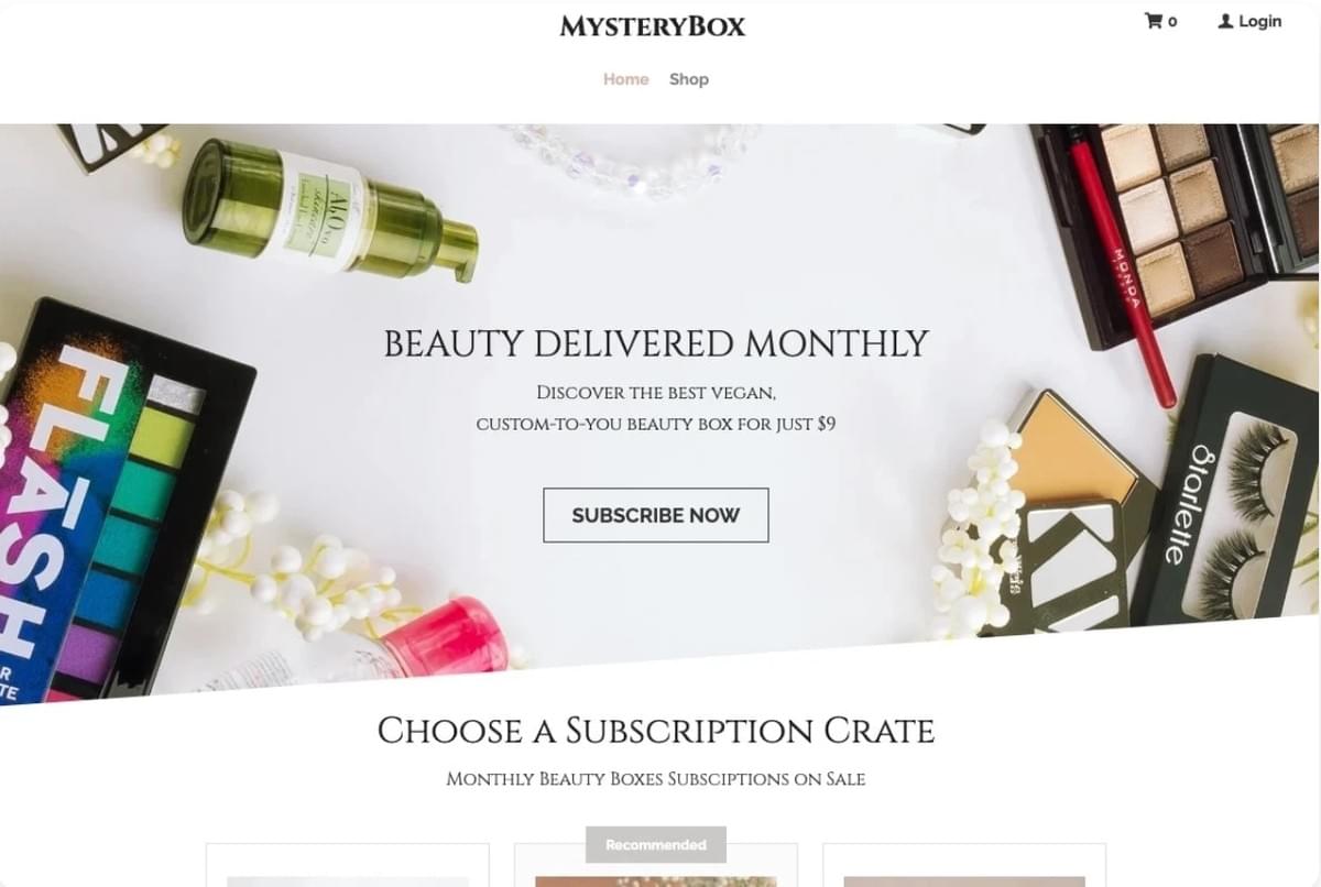 Mystery-Vorlage von Strikingly Mystery-Vorlage von Strikingly