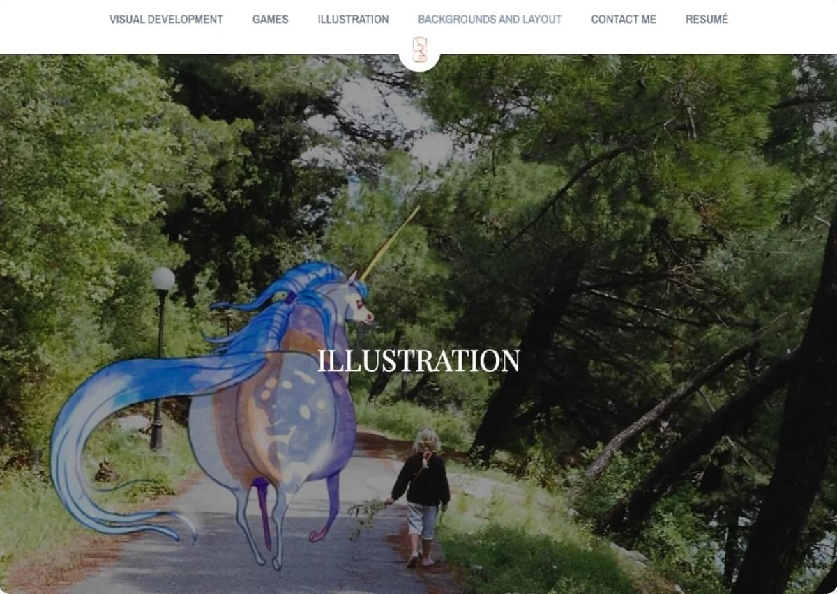 Illustrationsportfolio-Website von Strikingly Illustrationsportfolio-Website von Strikingly