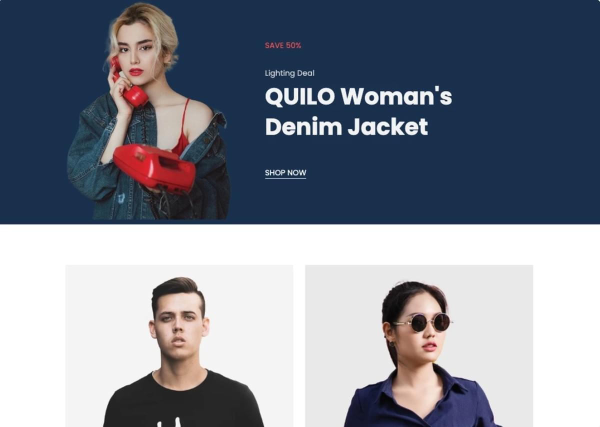 Quilo Online Winkel Sjabloon van Strikingly Quilo Online Winkel Sjabloon van Strikingly
