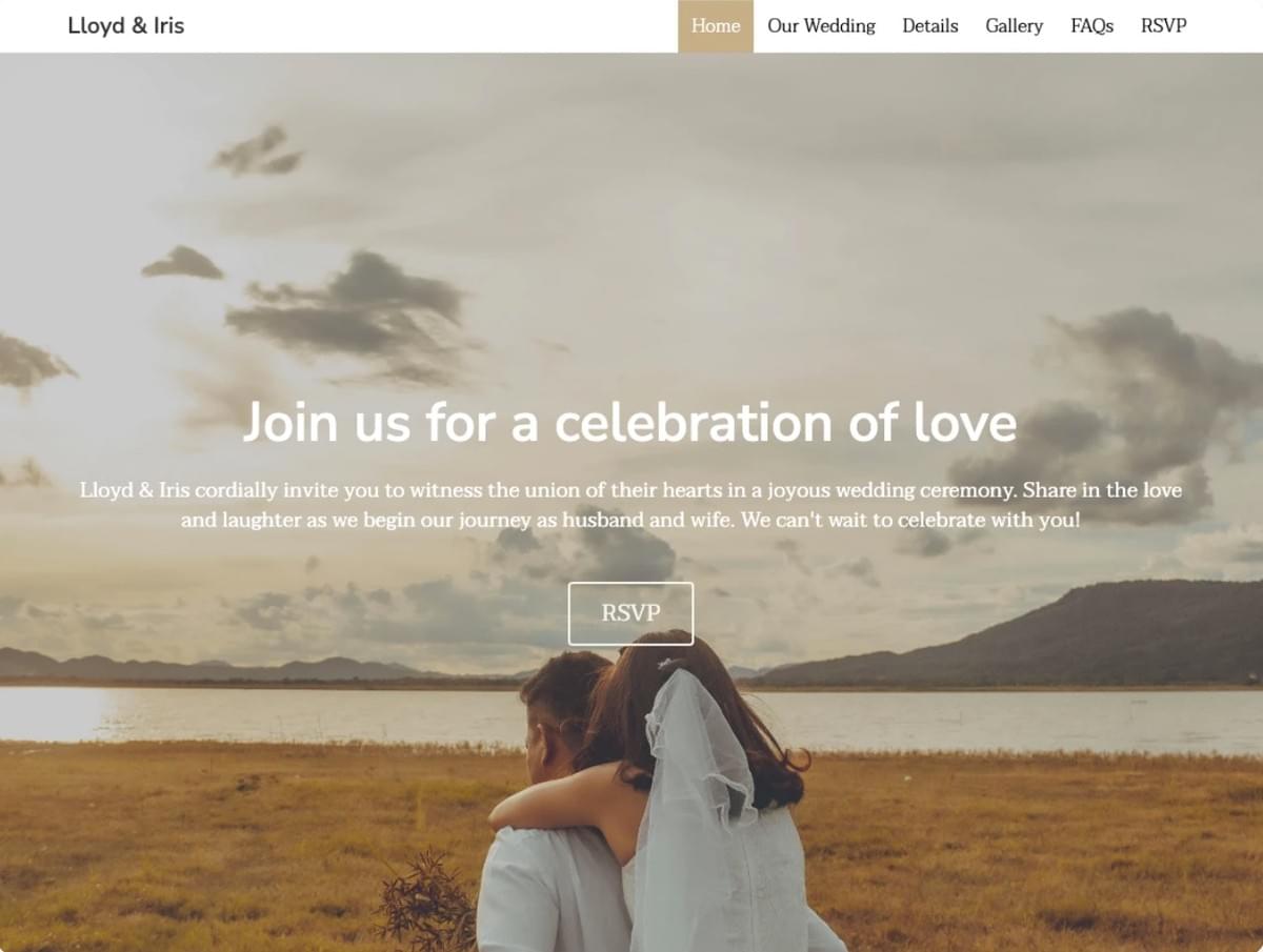 Lloyd & Iris website-sjabloon van Strikingly Lloyd & Iris website-sjabloon van Strikingly