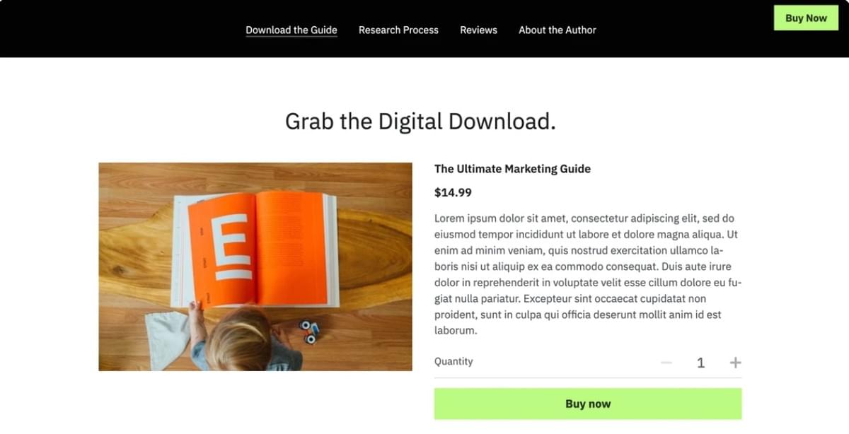 Vorlage zum digitalen Download von Strikingly Vorlage zum digitalen Download von Strikingly