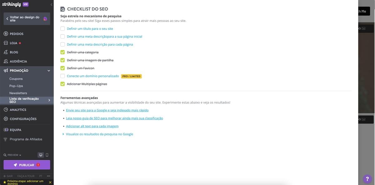 site de comércio eletrónico responsivo com suporte da Strikingly - Benefícios de SEO site de comércio eletrónico responsivo com suporte da Strikingly - Benefícios de SEO