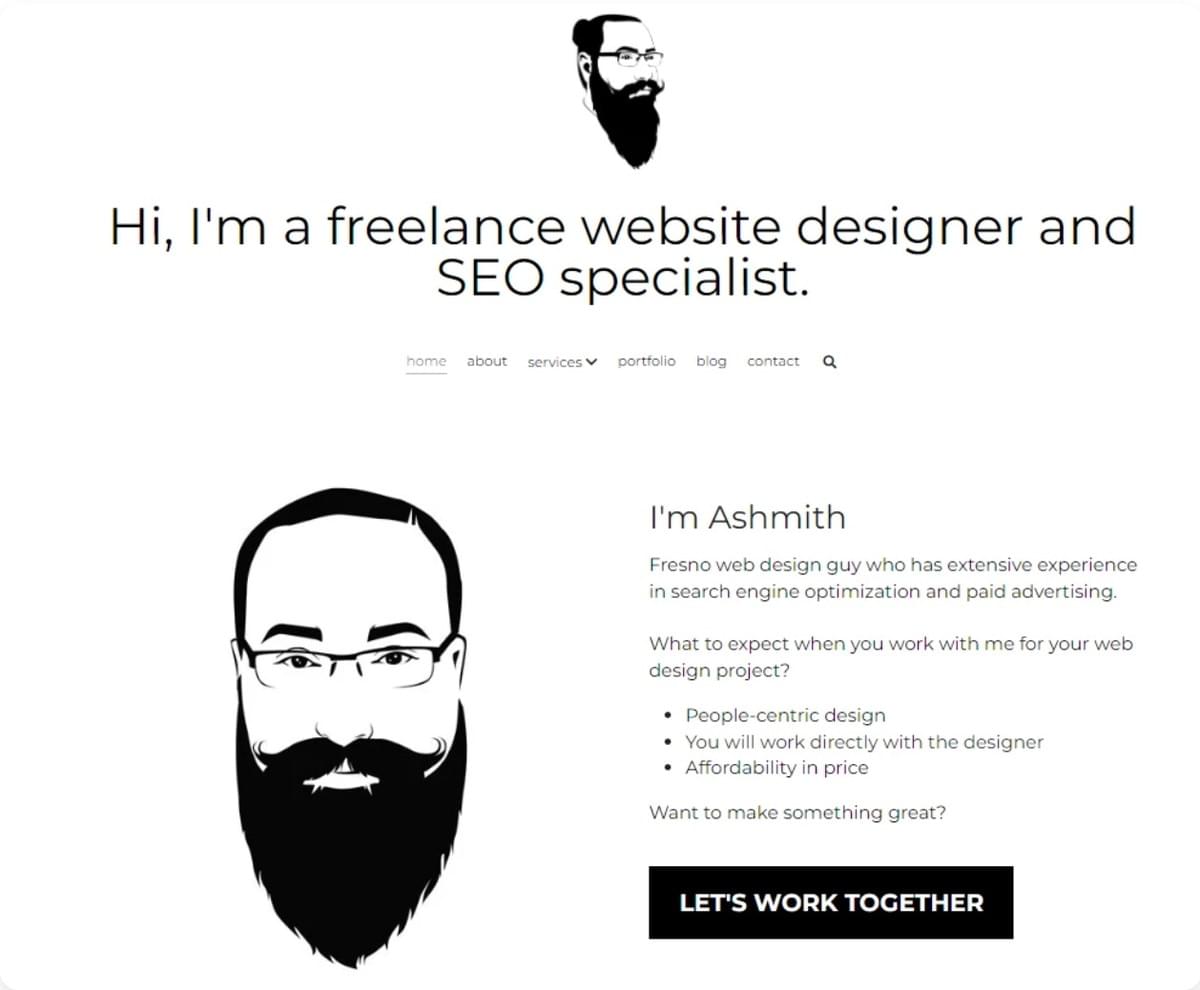 Design do blogue Ashmith com Strikingly Design do blogue Ashmith com Strikingly