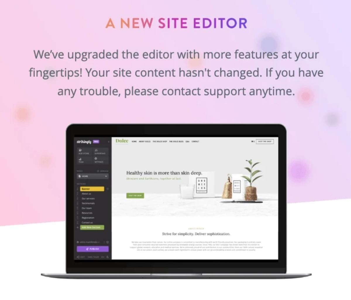 Strikingly Website Editor Strikingly Website Editor