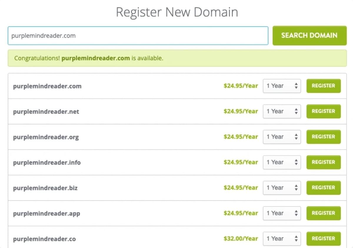 Domain mit Strikingly wählen Domain mit Strikingly wählen