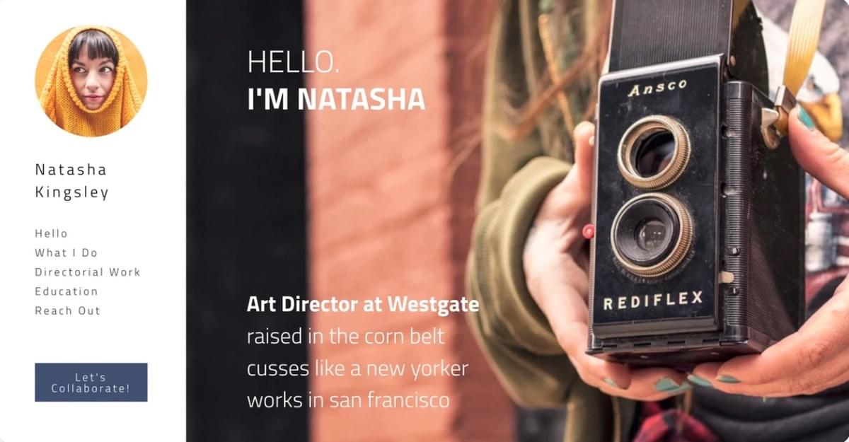 Spectre-sjabloon van Strikingly Spectre-sjabloon van Strikingly