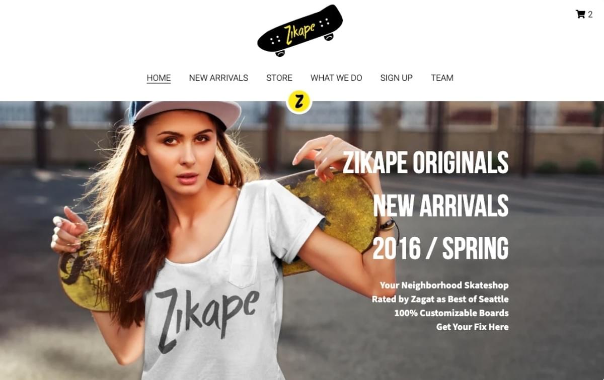 Modelo de loja online Zikape da Strikingly Modelo de loja online Zikape da Strikingly