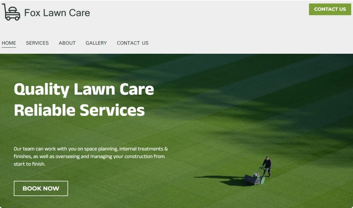 Landscape Company Template van Strikingly Landscape Company Template van Strikingly