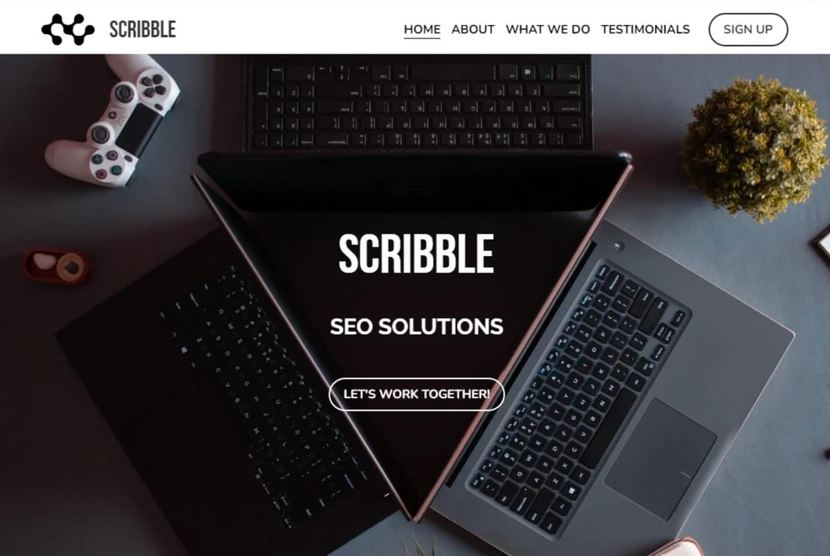 Scribble-sjabloon van Strikingly Scribble-sjabloon van Strikingly