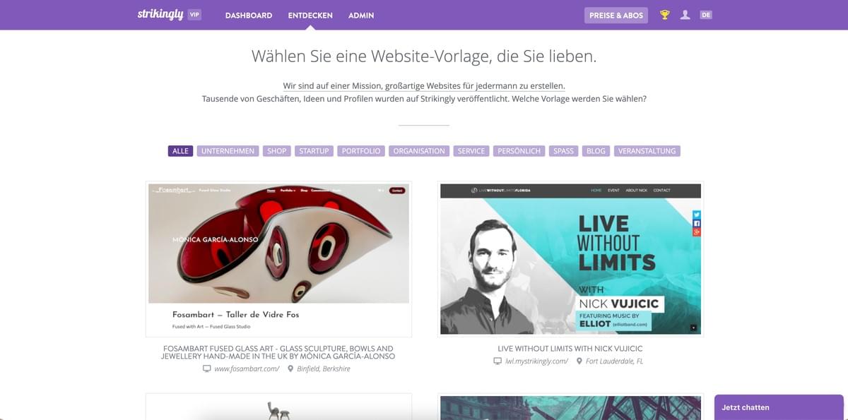 So starten Sie mit Strikingly ein Online-Geschäft – Wählen Sie eine Vorlage So starten Sie mit Strikingly ein Online-Geschäft – Wählen Sie eine Vorlage