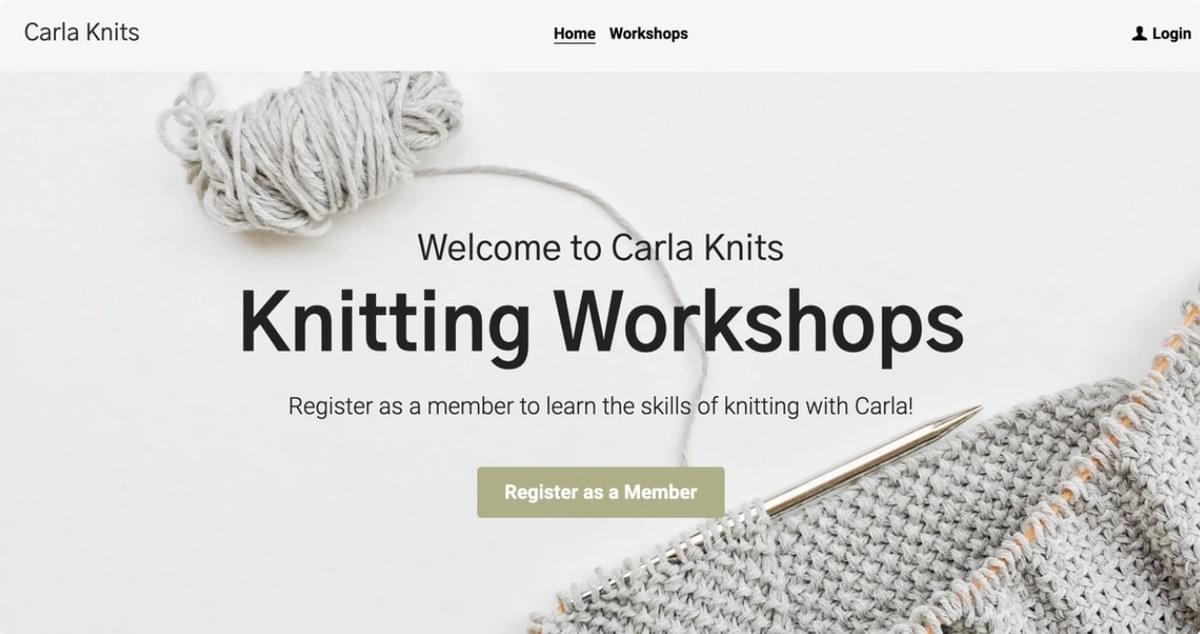 Modelo Carla Knits da Strikingly Modelo Carla Knits da Strikingly