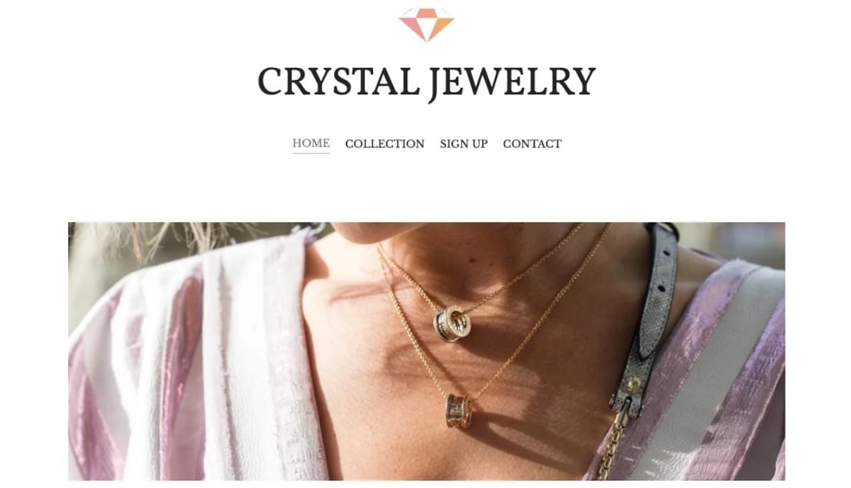 Kristal Juwelierszaak Sjabloon van Strikingly Kristal Juwelierszaak Sjabloon van Strikingly