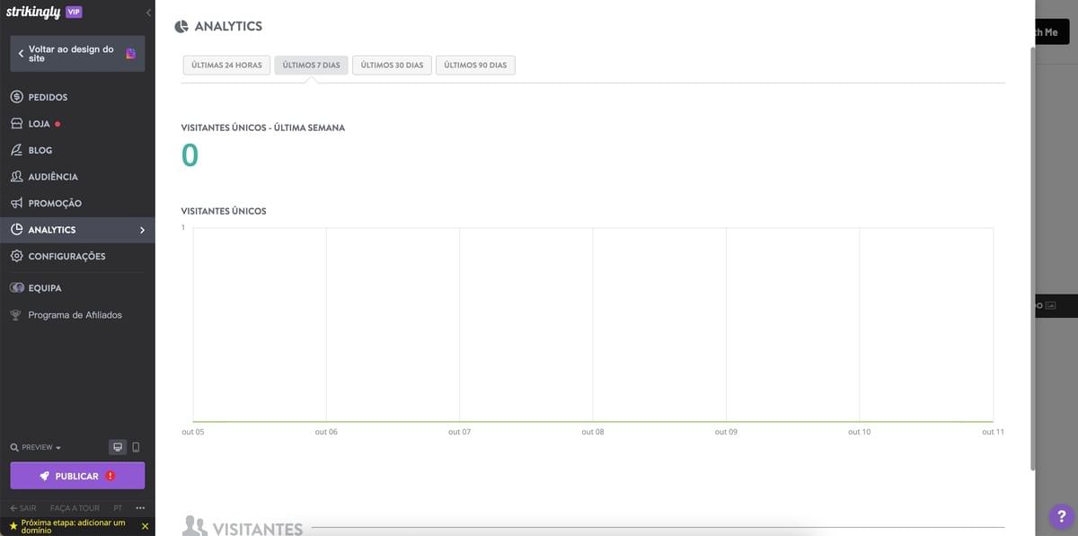 Como configurar um espectáculo online no Strikingly - Monitorar Análises Como configurar um espectáculo online no Strikingly - Monitorar Análises